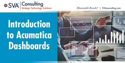 introduction to acumatica dashboards