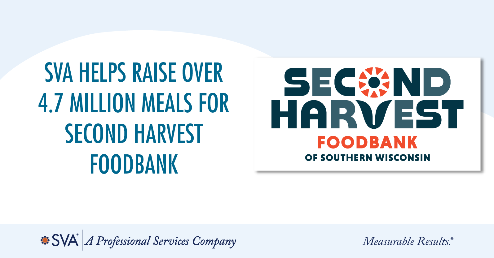 SVA Helps Raise Over 4.7 Million Meals for Second Harvest Foodbank